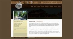 Desktop Screenshot of hiddenacrespetresort.com
